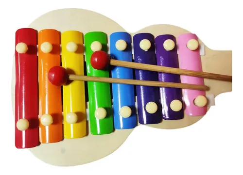 Xilofón De Madera Guitarra 33cm Musical Percusion Bebé