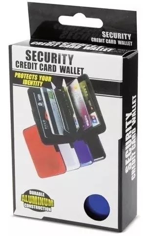 Tarjetero Organizador Metalizado - De Seguridad -
