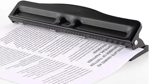 Perforadora Hooon * 3 Perforaciones * (10 Hojas) 7mm