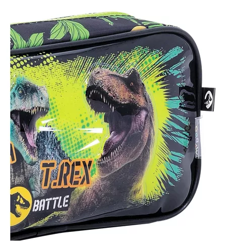 CARTUCHERAS *JURASSIC WORLD* WABRO (DINOSAURIOS) GRANDE 1 CIERRE