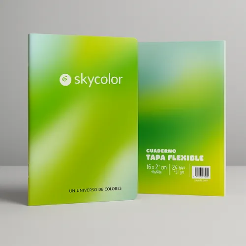 CUADERNOS TAPA FLEXIBLE 14 X 20 ”ECONOMICOS” A5 24 Hojas