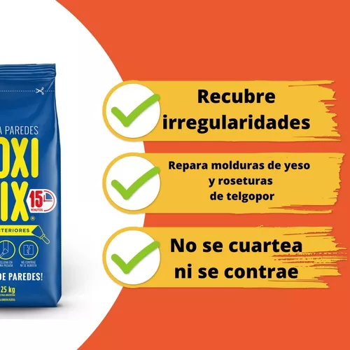 Poximix * INTERIORES * Repara Paredes 1,25 Kg