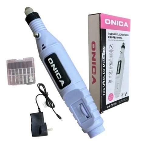 Torno de Uñas ONICA Velocidad Variable + Kit de Brocas Diamantadas