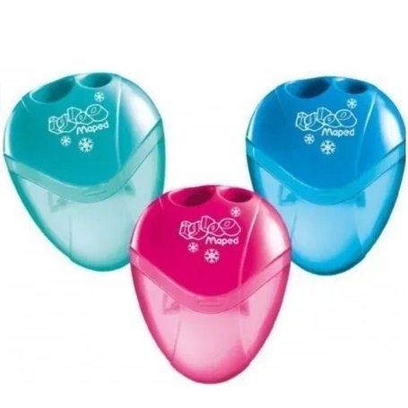 Sacapunta MAPED Con Deposito " IGLOO " DOBLE (DOS ORIFICIOS)