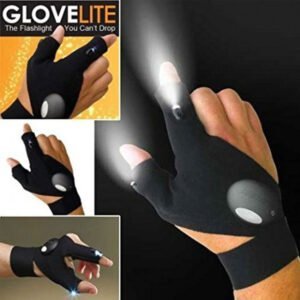 Guantes Luz Led Linterna x 2 Luz Blanca (De Trabajo - Pesca - Camping - Mecánica - Electricidad)