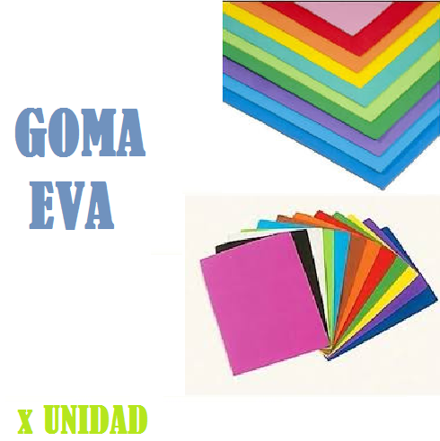 GOMA EVA LISA x unidad (Pliego)