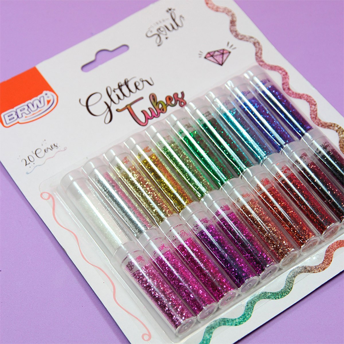 Brillantina BRW Blister x 20 Tubos