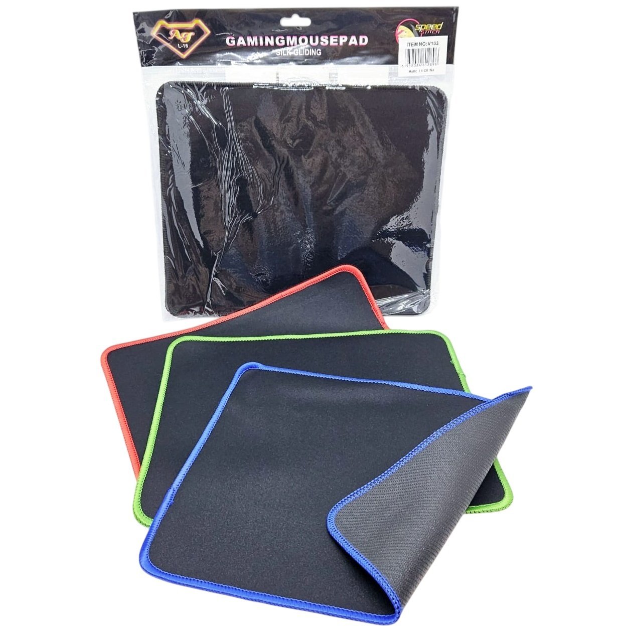 PAD PARA MOUSE ** GAMING LISO COSTURA REFORZADA ** ANTIDESLIZANTE (Excelente Calidad)