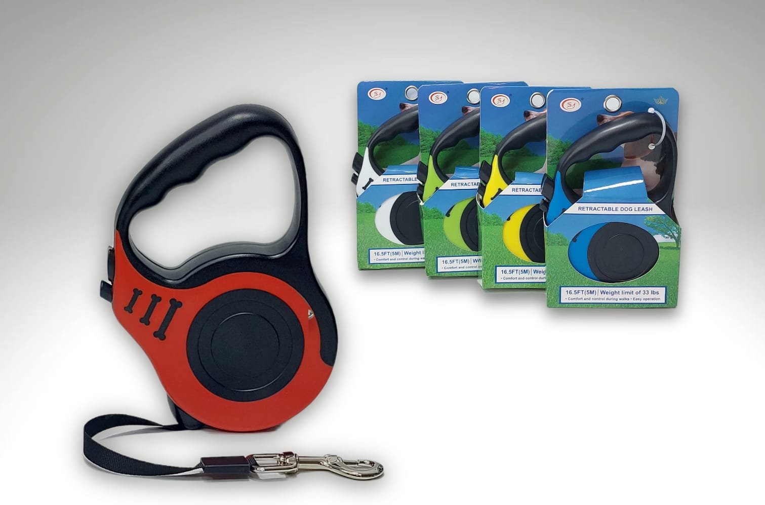 Correas Extensibles 5mts Retráctil Para Mascotas Hasta 15kgs