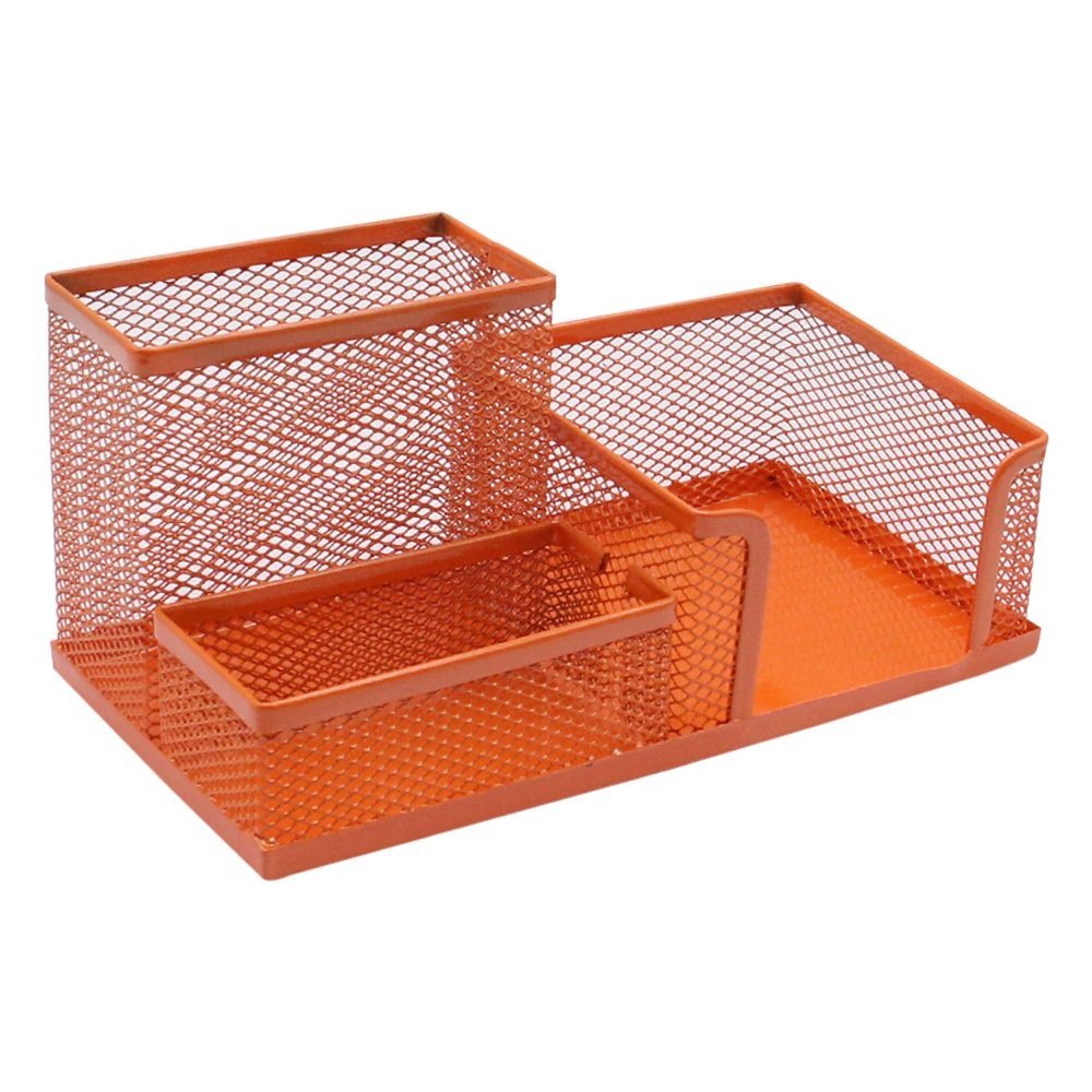 Organizadores de Escritorio Deli " Malla Metalica " Naranja