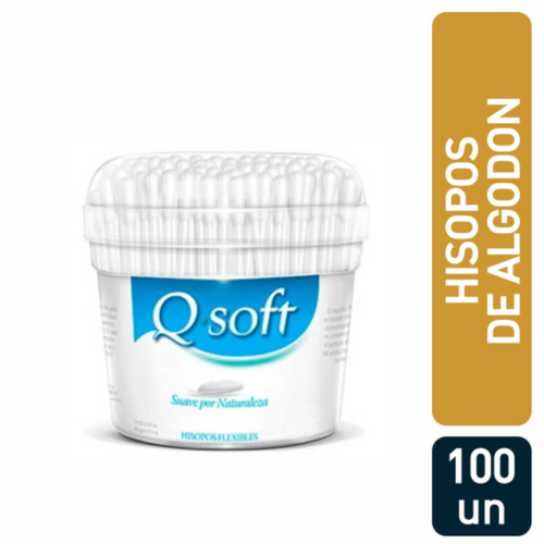 HISOPOS * Q SOFT ECOLOGICOS * x 100 UNIDADES (Con Antigermen)