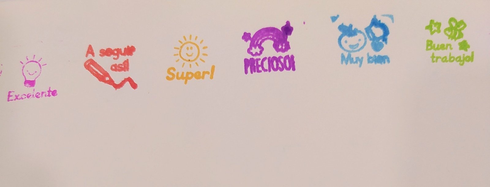 Sellos para Maestras " Calificaciones EN ESPAÑOL" x unidad