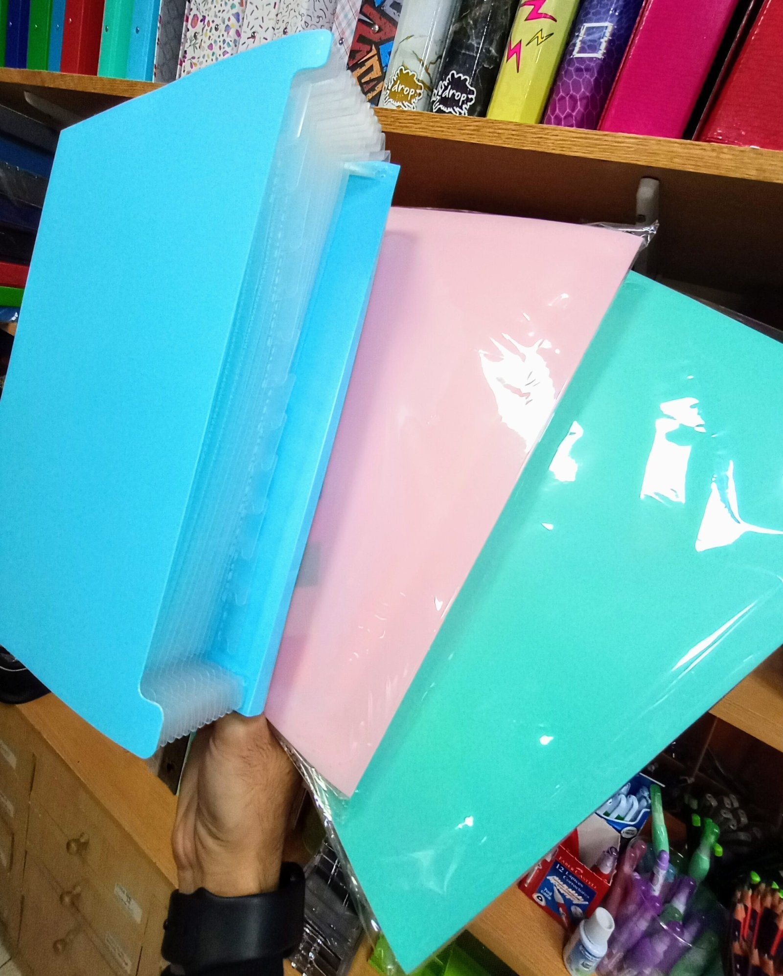 Clasificador RIDEO 13 divisiones TAMAÑO A4 // Celeste Pastel //