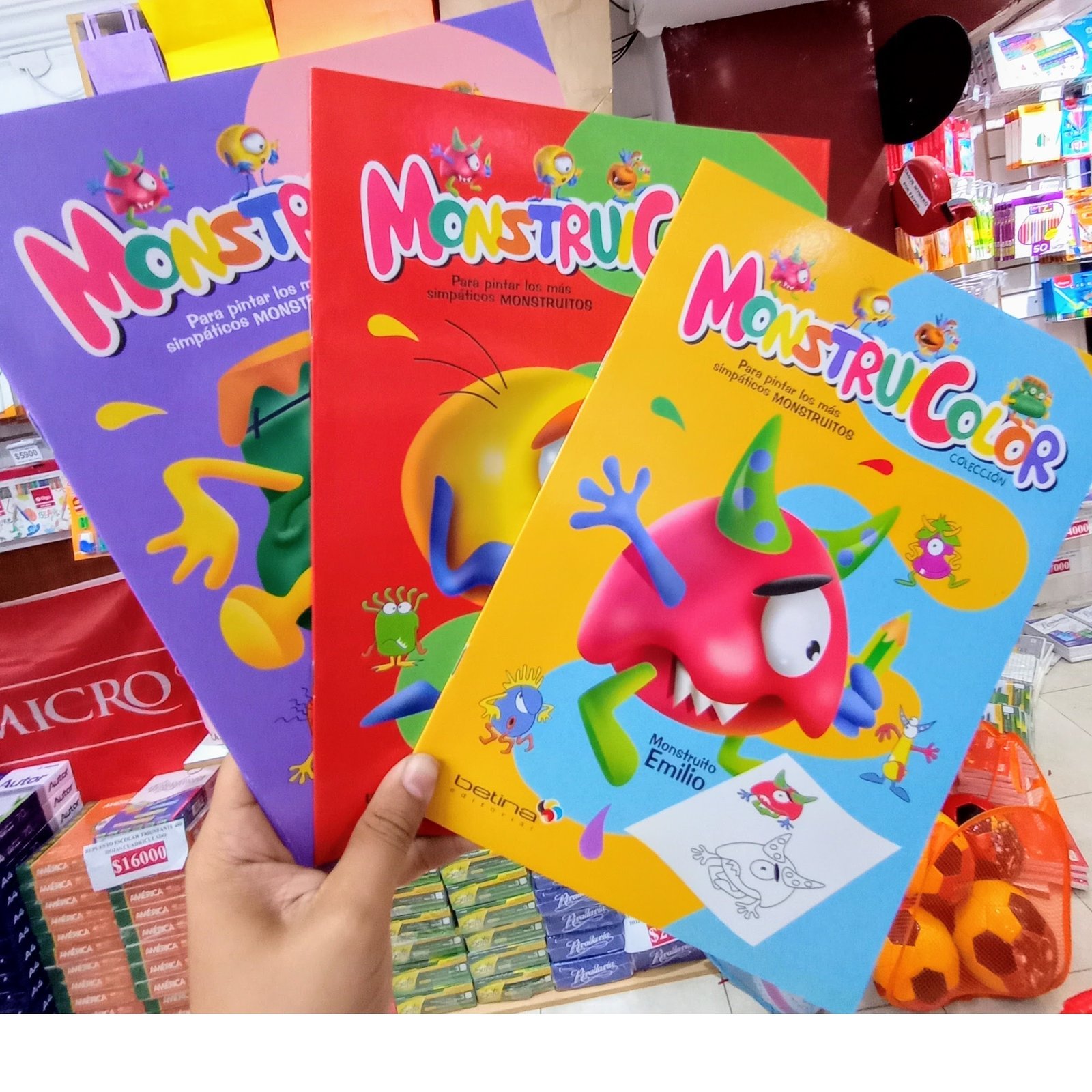 LIBRITOS PARA COLOREAR * MONSTROUICOLOR * MONSTROUITOS (Grande)