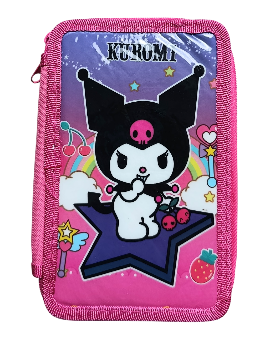 CARTUCHERAS "KUROMI" 2 PISOS + UTILES