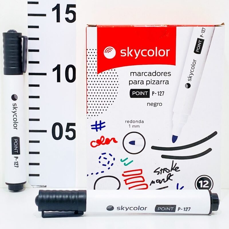 Marcador para Pizarra ** SKYCOLOR ** NEGRO (DESCARTABLE)