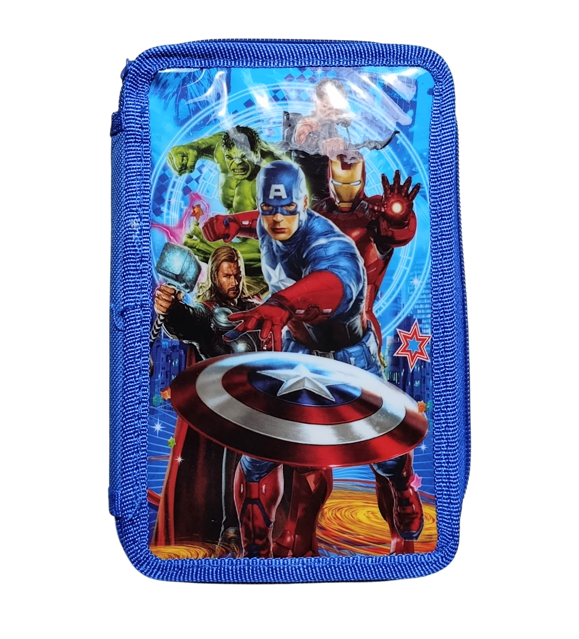 CARTUCHERAS "AVENGERS" 2 PISOS + UTILES