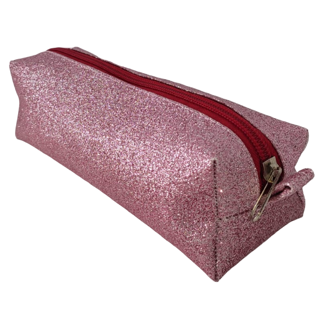 CARTUCHERA C/ BRILLO PAQUETITO MEDIANO "ROSADO"