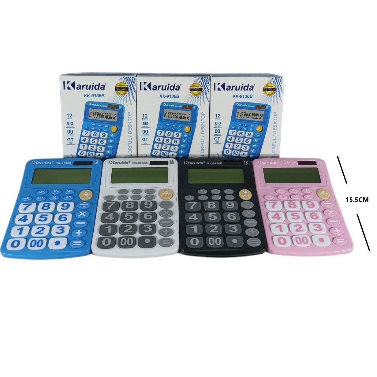 Calculadora KARUIDA KK - 9136B TAMAÑO MEDIANO (12 digitos)