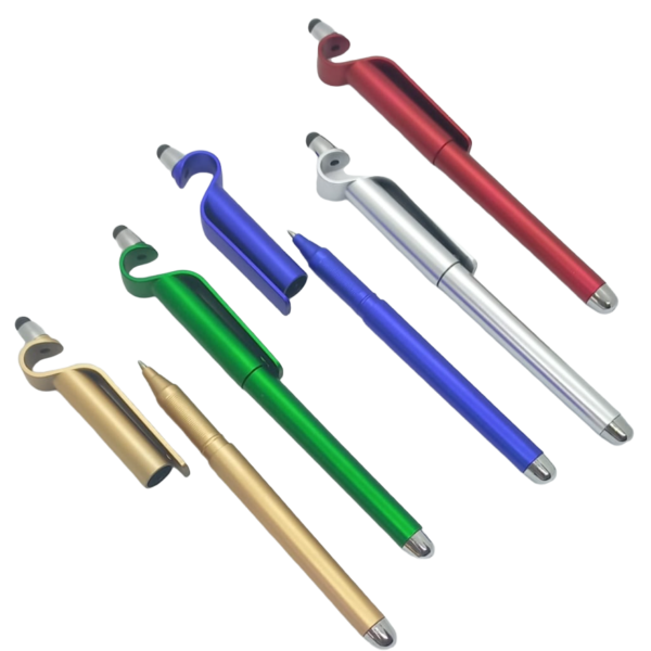 Lapiceras p/ Tactil * TOUCH METALIZADAS * Para Celular + Porta Celular (Sin Tinta)