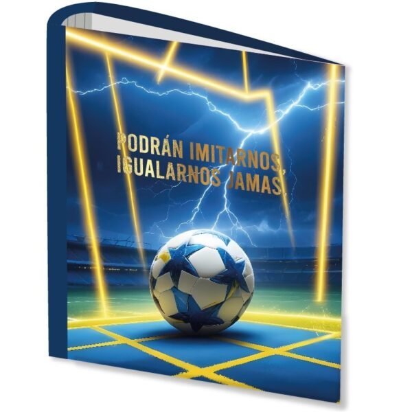 Carpetas 3 anillos " PODRÁN IMITARNOS, IGUALARNOS JAMAS " LOBO - BOCA JUNIORS -