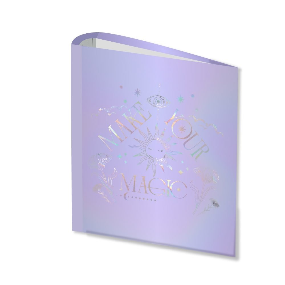 Carpetas 3 anillos " LILA METAL " LOBO