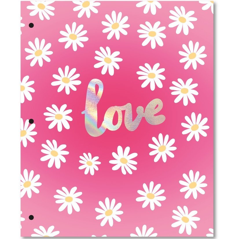 Tapa de Carpeta Escolar N3 " LOVE " FRASES