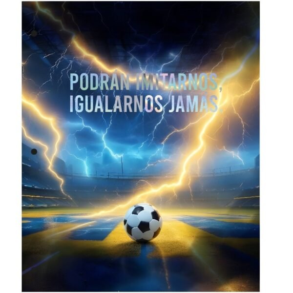 Tapa de Carpeta Escolar N3 " PODRÁN IMITARNOS " BOCA JUNIORS