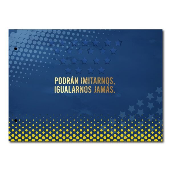 Tapa de Carpeta de dibujo N5 " PODRAN IMITARNOS " BOCA JUNIORS