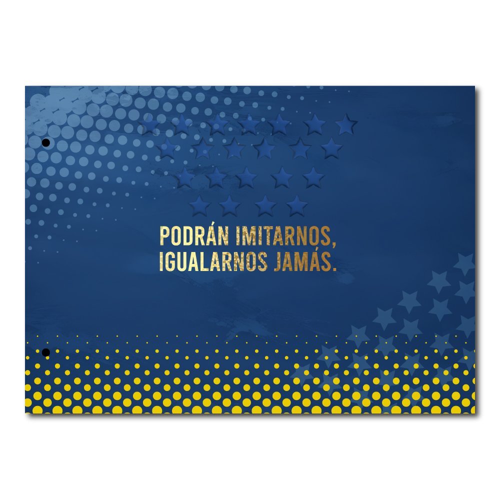 Tapa de Carpeta de dibujo N5 " PODRAN IMITARNOS " BOCA JUNIORS
