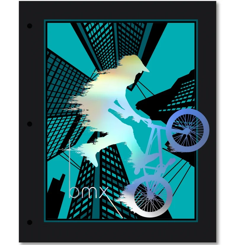 Tapa de Carpeta Escolar N3 " BMX " STREET