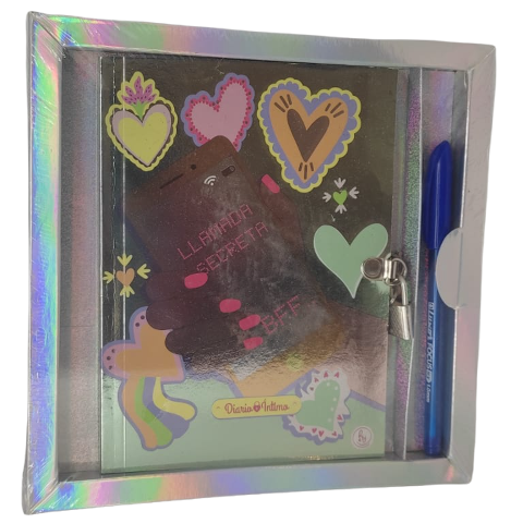 Caja de Regalo "Llamada Secreta" Box Diario Intimo + Lapicera RY
