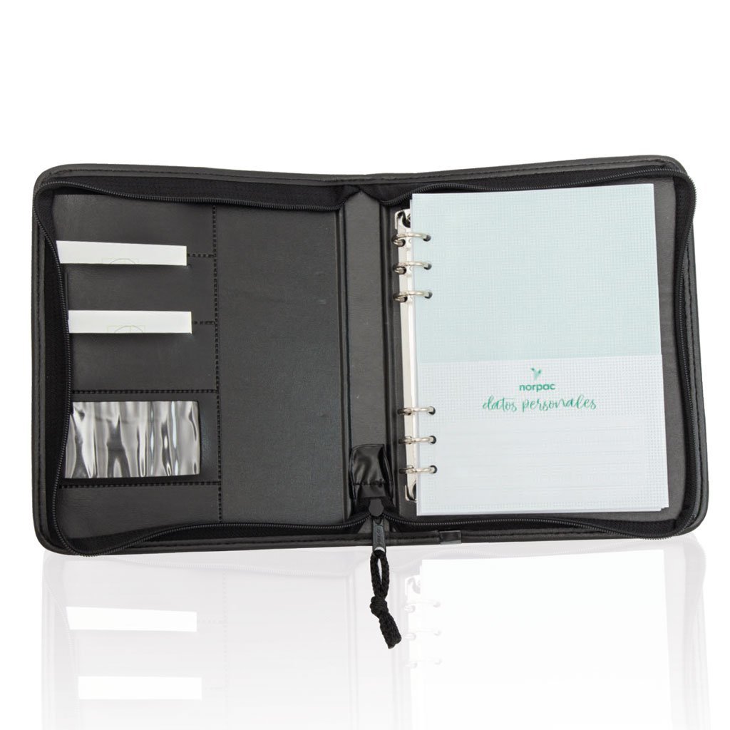 Agendas 2026 " CUERINA C/ CIERRE Y ANILLADA " -Semanal- 16x22 A5 TAMAÑO MEDIANO PREMIUM