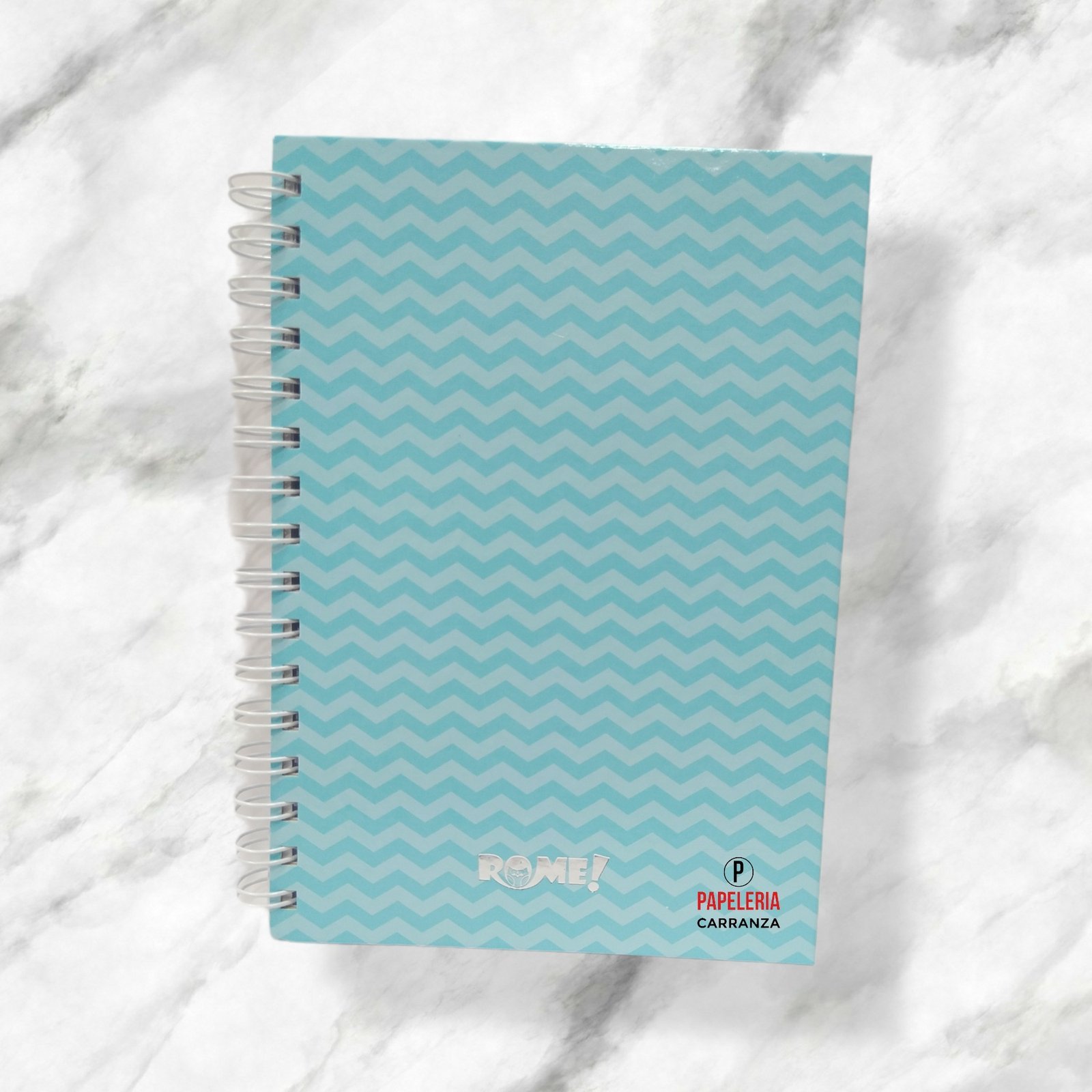 Cuadernos A5 ROME " Zig Zag CELESTE PASTEL " Hojas Punteadas