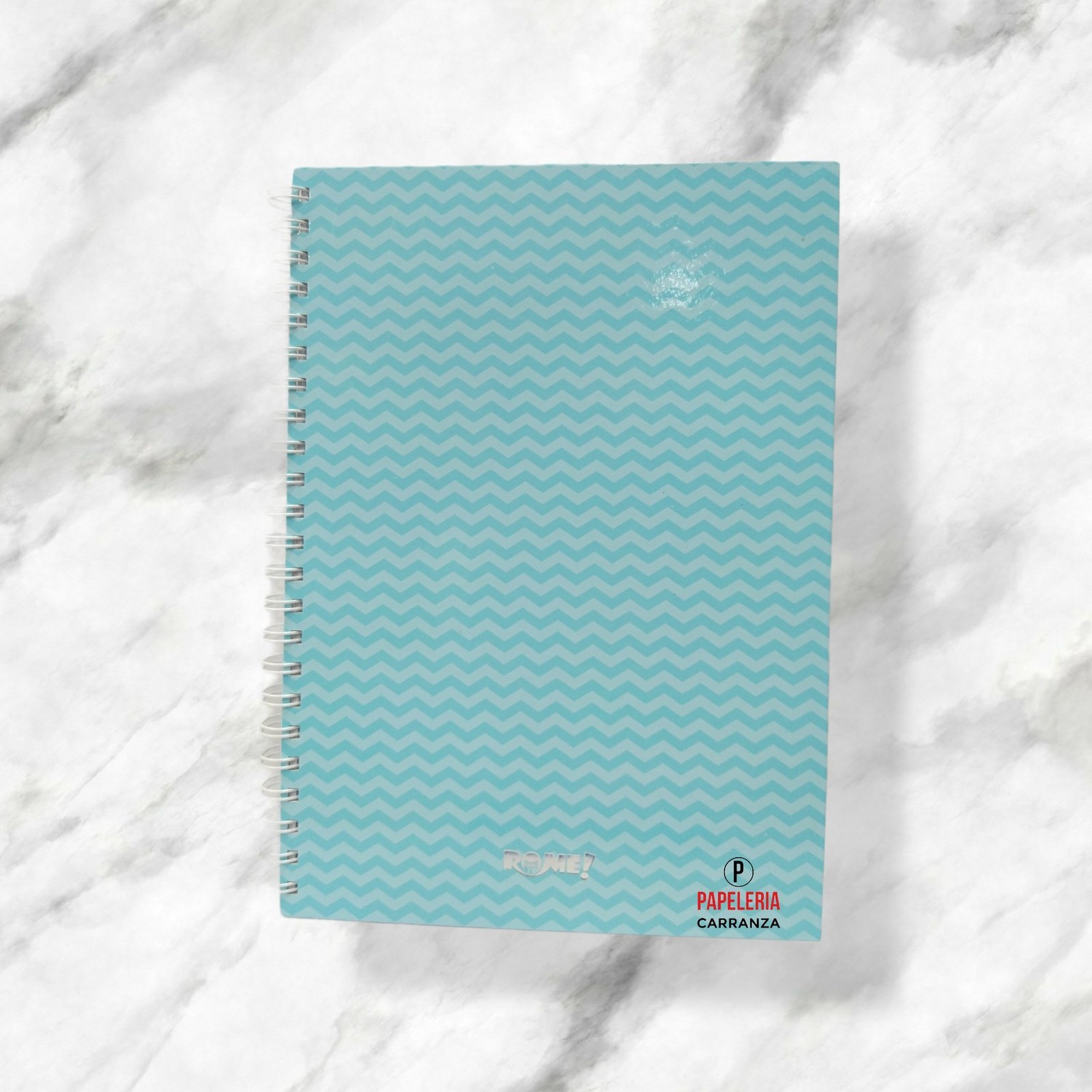CUADERNOS UNIVERSITARIOS C/ ESPIRAL ” ZIG ZAG CELESTE PASTEL ” ROME A4 Hojas Cuadriculadas / Punteadas