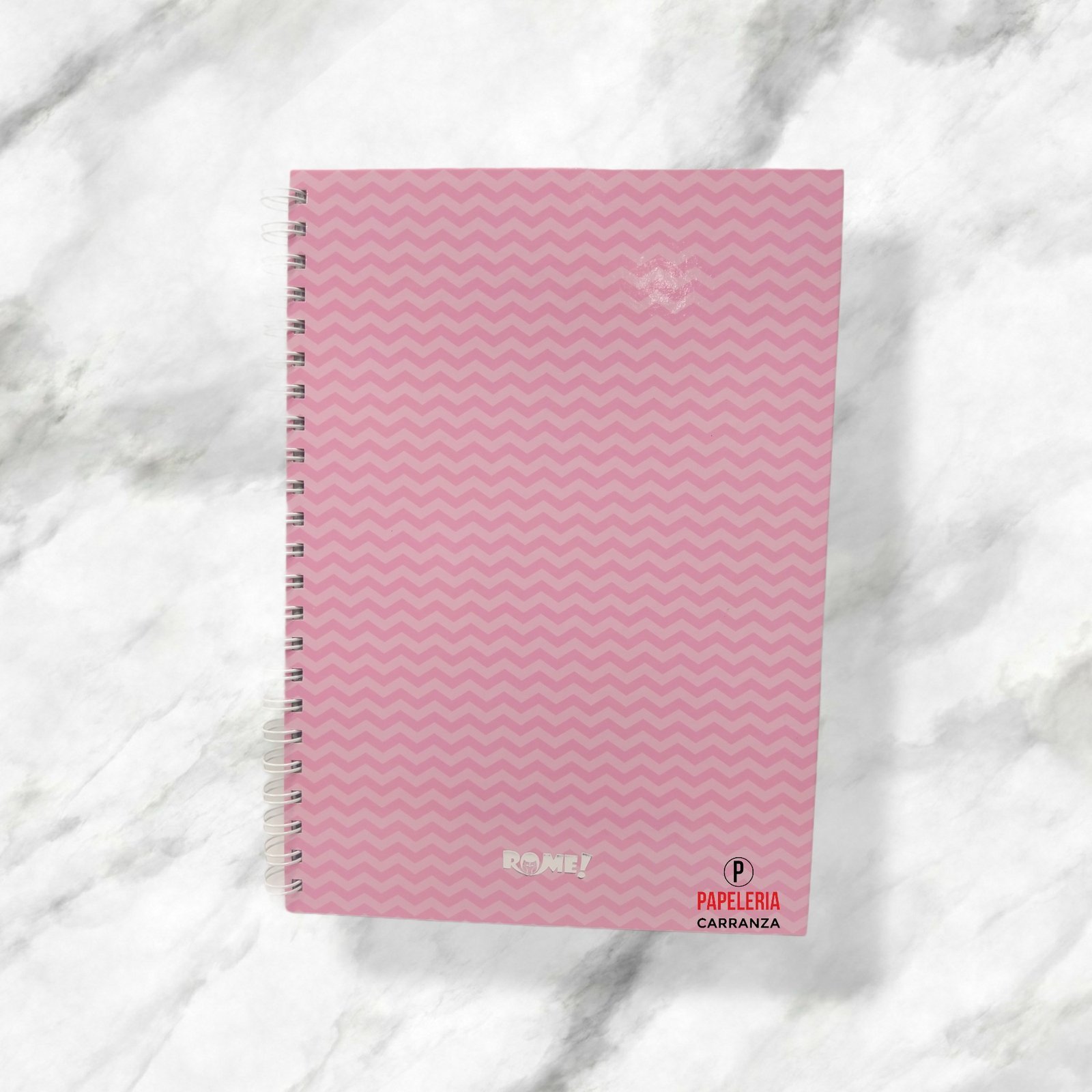 CUADERNOS UNIVERSITARIOS C/ ESPIRAL ” ZIG ZAG ROSA PASTEL ” ROME A4 Hojas Punteadas