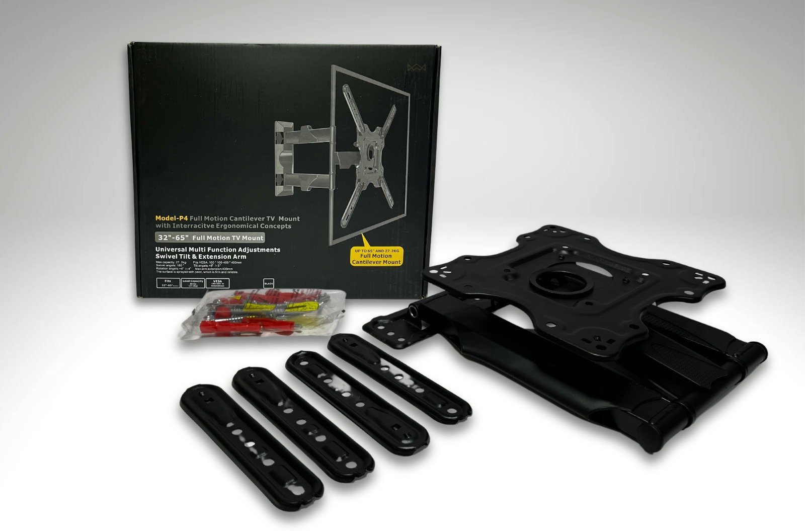 Soporte para TV * MOVIL * c/ Brazo 32-65 pulgadas (Hasta 27.2 Kg)