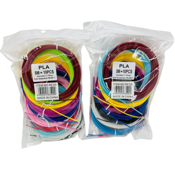 Repuestos Filamentos Pla Mix Colores 50 Mts Pack 1.75mm - Para Lápiz 3D - Color Mix 50mts