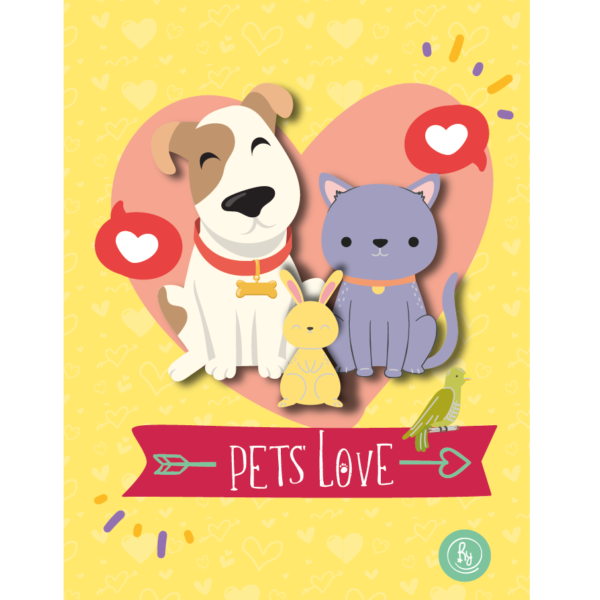 Libretas RY Design "Mascotas Amarillo" 10 x 15 Flexibles