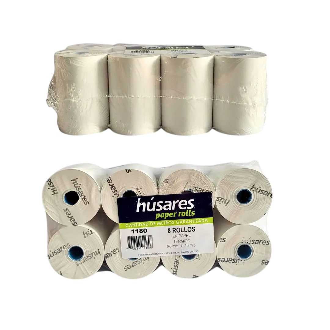 Rollos Térmico 80 x 45 (x Paquete de 8 Unidades)