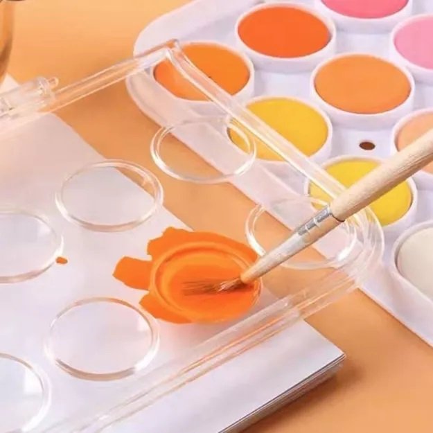 Acuarelas WaterColor x 36 + 1 Pinncel (ESTUCHE RIGIDO)