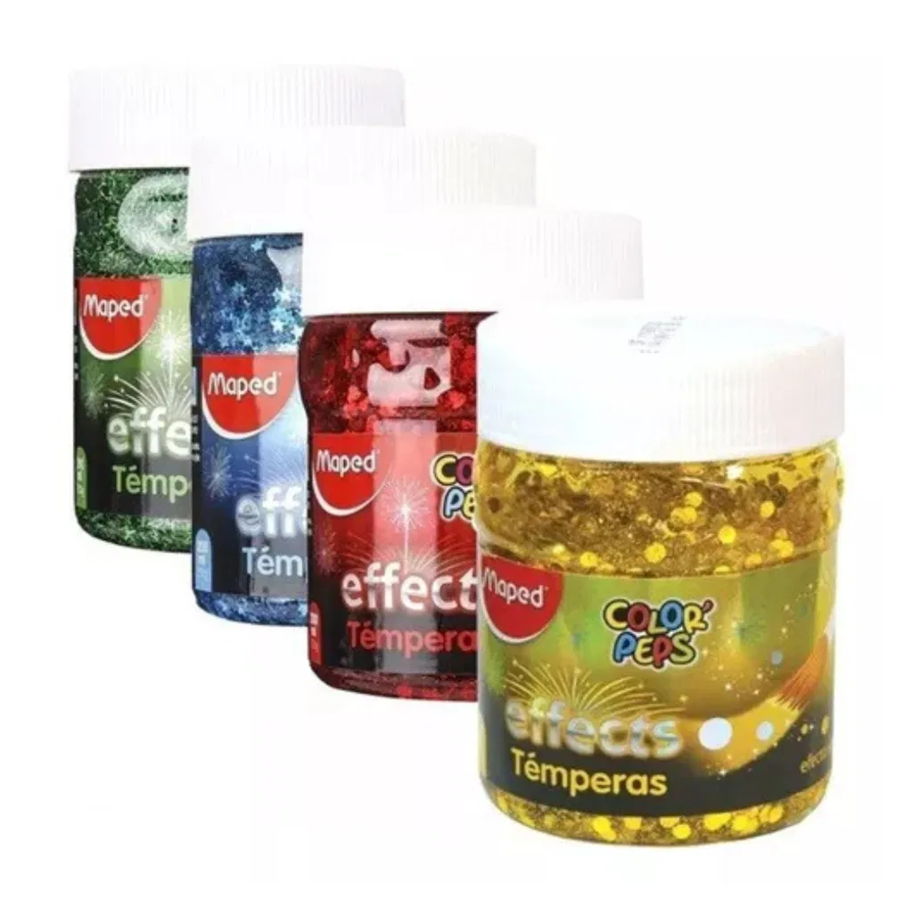 TEMPERAS EN POTE "MAPED EFFECTS " x 250 GR (Brillo)