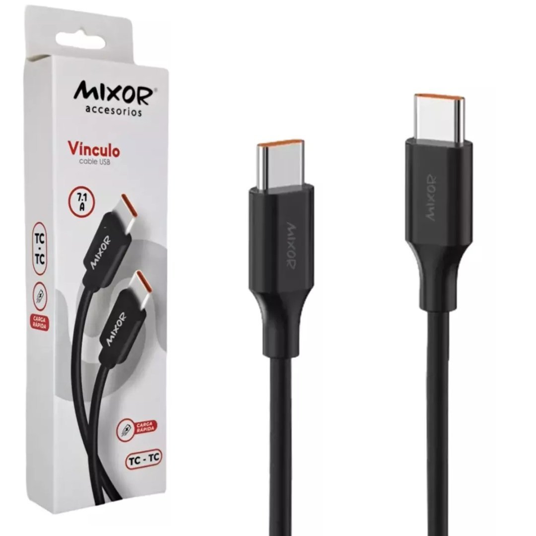 Cable MIXOR Tipo " C " a Tipo " C " 7.1A Carga Rapida