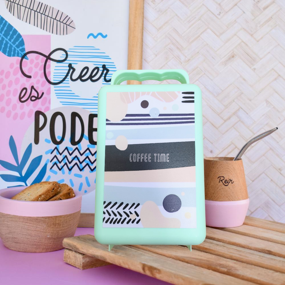 Luncheras Plasticas * Coffe Time * Negro