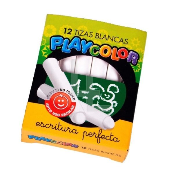 Tizas PLAYCOLOR x 12 " Blancas "