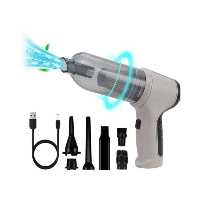 Aspiradoras Portátiles * JB-107 * 3 en 1 (Aspirador + Soplador + Inflador) Recargable // Super Potente //