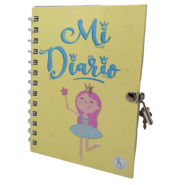 Diario Intimo RY Design "Princesa" Tapa Dura Reforzado