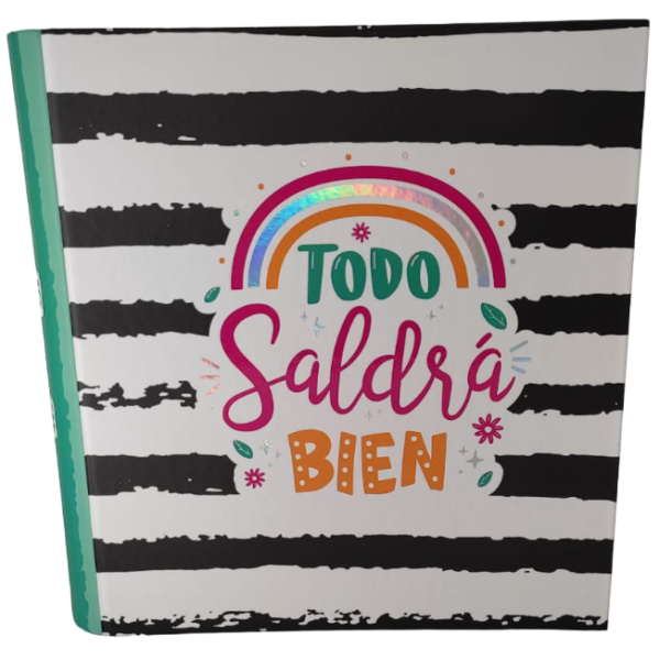 Carpetas 3 anillos " TODO SALDRÁ BIEN " LOBO