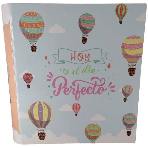Carpetas 3 anillos " HOY ES EL DIA PERFECTO " LOBO