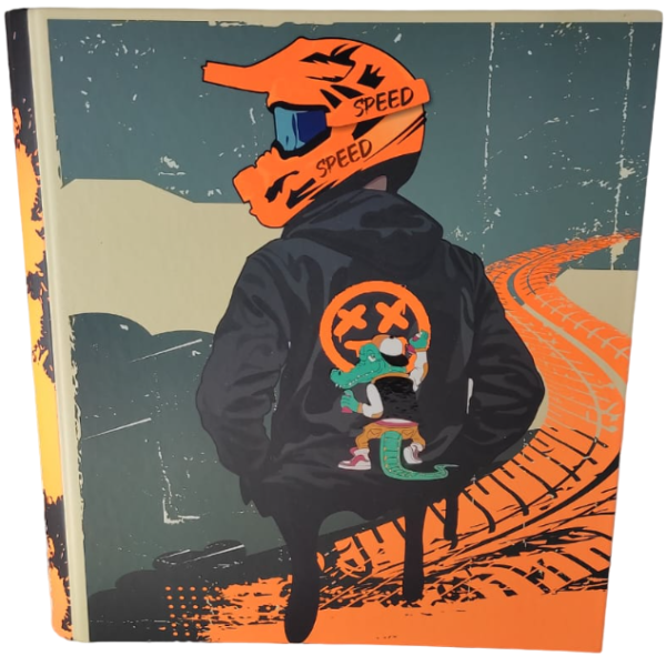 Carpetas 3 anillos " SPEED " MOTO LOBO